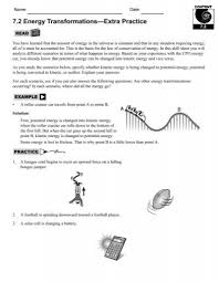 Teacher guides, lesson plans, and more. 7 2 Energy Transformations Extra Practice Cpo Science