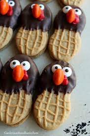 Nutter Butter Turkeys Garden Seeds And Honey Bees Thanksgiving Snacks Thanksgiving Desserts Thanksgiving Turkey Cookies