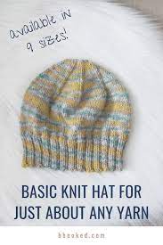 Everyday Knit Hat For Medium Light Weight Yarn Free Pattern Knitting Patterns Free Hats Beanie Knitting Patterns Free Hat Knitting Patterns