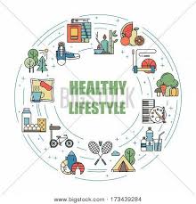 Find over 100+ of the best free healthy lifestyle images. Healthy Lifestyle Habits Colorful Line Vector Icons Proper Nutrition Physical Activity Rest And Hobby Energetic And Natural Life Organic Sign Isolated Good Diet Poster Id 173439284
