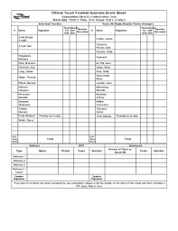 Collection of most popular forms in a given sphere. Fillable Online Official Touch Football Australia Score Sheet Fax Email Print Pdffiller
