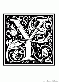 Coloriage Lettre Y A Imprimer Dans Les Coloriages Lettrine Dessin A Imprimer Lettering Illuminated Letters Fancy Letters