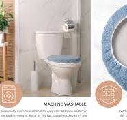 Ultra Plush Tufted Toilet Seat Cover TOWN & COUNTRY Ultra Plush Toilet Lid  Cover - Soft Absorbent 18x19 Inch Machine Washable Toilet Tank Lid