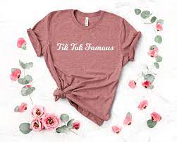 Tik Tok Tee Tik Tok Famous Tee Tik Tok Shirt Tik Tok Etsy Etsy Wifey Tee Handmade