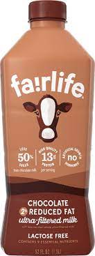 50% more protein than regular milk. Fairlife Chocolate 2 Reduced Fat Ultra Filtered Lactose Free Milk 52 Fl Oz Kroger