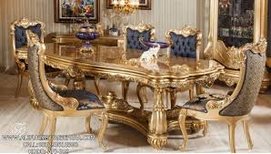 Set Meja Makan Victorian Ukir Gold Model Terbaru Afj 319 Meja Makan Set Meja Makan Klasik