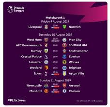 Tous les programmes de la télé du 9 au 15 novembre 2019. Premier League Calendrier 2019 2020