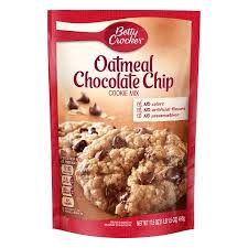 Betty Crocker Oatmeal Chocolate Chip Cookie Mix 17 5 Oz Walmart Com Oatmeal Chocolate Chip Cookies Chocolate Chip Oatmeal Betty Crocker Cookies