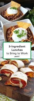 19 Three Ingredient Lunch Ideas Quick Lunch Recipes Easy Lunches For Work Easy Healthy Lunches