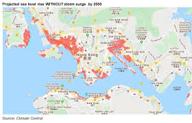 Hk Submerged Is This Map For Real China Water Risk