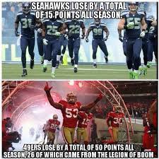 Updated daily, for more funny memes check our homepage. A Cool Fact About The 49ers Vs Seahawks Courtesy Of Seattle Seahawks Memes On Facebook Seahawks