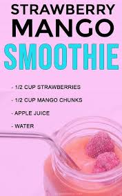 Strawberry Mango Smoothie Strawberry Mango Smoothie Smoothie Recipes Mango Smoothie