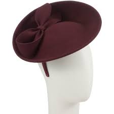 John Lewis Katy Felt Disc With Bow Fascinator Burgundy 125 Myr Found On Polyvore Featuring Women S Fashion Accessor John Lewis Hats Burgundy Hat Fascinator