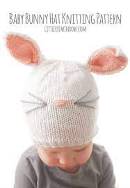 Join teddy bear academy today &. Baby Bunny Hat Knitting Pattern Little Red Window