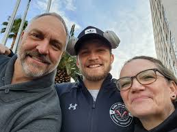 Hi all! I just wanted to introduce myself and share a photo. Here are my  wife Tammy Culler , our son (Vipers #10, WR Mathew Sexton) and me, in Las  Vegas for
