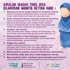 Shalat dan puasa dari abu … Kajian Muslimah Amalan Ibadah Yang Bisa Dilakukan Wanita Ketika Haid Islam Tidaklah Melarang Umatnya Untuk Beribadah Selama Tidak Melanggar Aturan Karena Setiap Manusia Dituntut Untuk Menjalankan Ibadah Selama Hayat Masih