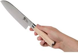 Maybe you would like to learn more about one of these? Amazon Com Shun Classic Blonde 7 Santoku Knife Blonde Pakkawood Handle Full Tang Vg Max Blade Kitchen Dining