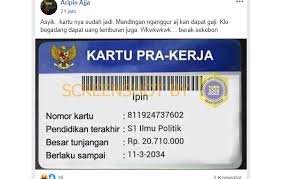 Mendaftar kartu prakerja pun bisa secara online. Salah Kartu Pra Kerja Sudah Jadi Menganggur Digaji Turnbackhoax