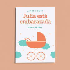 Ideas Para Anunciar Un Embarazo Por Canva