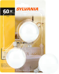 Sylvania 13664 Incandescent Soft White Globe Decor G16 5 Candelabra Screw Base E12 120v 60w Light Bulb 2 Pack American Freight Formerly Sears Outlet