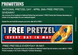 Free Pretzel At Philly Pretzel Factory Pretzel Factory Pretzel Pretzel Day