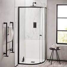 Noir Matt Black 800 Quadrant Bathstore Quadrant Shower Enclosures Shower Enclosure Quadrant Shower