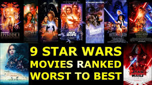 For those who love spectacular space battles, the cute audacity of porgs and bad guys with british accents snarling 4. 9 Star Wars Movies Ranked Worst To Best Youtube
