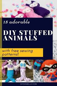 This cute printable pattern is suitable for any fabric; Diy Plush Toys Sewing Patterns For Stuffed Animals Stuffies