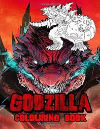 1977 boook coloring godzilla gojira kaiju toho. Godzilla Colouring Book 40 Godzilla Comic Movie Illustrations With High Quality In Black And White Perfect Colouring Book For Your Girls Kids As Back To School Also Great For Adults
