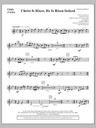 Easy violin notes for beginners. Christ Is Risen He Is Risen Indeed Fiddle Violin Sheet Music To Download