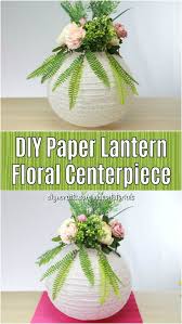 I love these paper ornaments, they are so simple to assemble and look fabulous hanging on the tree or around the home. How To Make A Paper Lantern Floral Centerpiece Diy Crafts