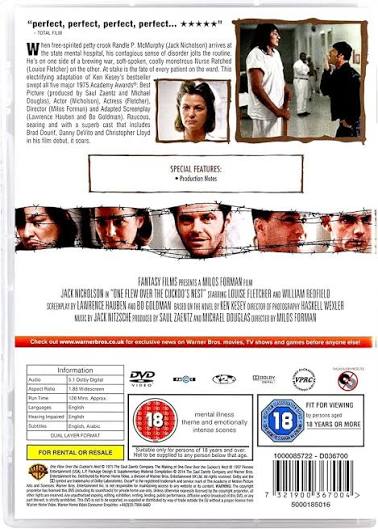 Amazon.com: One Flew Over the Cuckoo's Nest : Jack Nicholson, Louise  Fletcher, Michael Berryman, Peter Brocco, Dean R. Brooks, Alonzo Brown,  Scatman Crothers, Mwako Cumbuka, Danny DeVito, William Duell, Josip Elic,  Lan