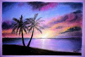 Purple sunset purple love all things purple shades of purple deep purple purple stuff pink purple purple hues beautiful sky. Pretty Easy Beach Drawing Novocom Top