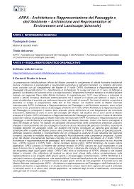 ARPA - Architettura e Rappresentazione del Paesaggio e dell ...
