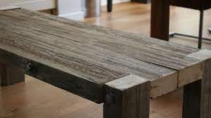 Some 500 year old sea defence timbers are repurposed as a rustic coffee table (along with a couple of pieces of an old whiskey barrel). Reclaimed Coffee Table Youtube