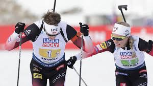 Norge tok gull på mixed stafetten under vm i skiskyting. Thingnes Bo Cruiset Inn Til Norsk Drommestart I Vm Eurosport