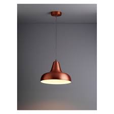 Browse copper ceiling lights online at bhs, from copper chandeliers to cluster pendant lights, & free uk delivery! Aerial Copper Brushed Metal Ceiling Light With White Interior Ceiling Lights Metal Ceiling Metal Ceiling Lighting
