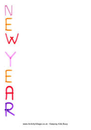 New Year Acrostic Poem Printable Acrostic Poem Acrostic Newyear