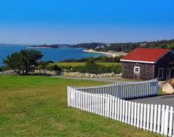 View Along The Coast Of Falmouth Ma Looking Southwestward Towards Woods Hole And The Elizabeth Islands