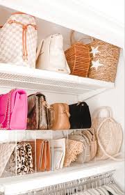 And these can be lined up to maximize space. Pinterest Alyssajoyduke How To Organize Your Closet Handbag Storage Container Store Closet