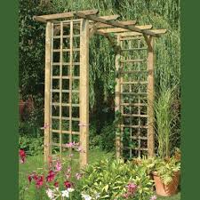 Garden arches are stunning features for any outdoor space. Classic Wooden Garden Arch Two Wests Elliott Ltd