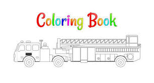 Click the good fire truck coloring pages to view printable version or color it online (compatible with ipad and android tablets). Fire Truck Coloring Book Vector Coloring Pages For Kids Vector Fototapete Fototapeten Fahrzeug Lastwagen Transportieren Myloview De