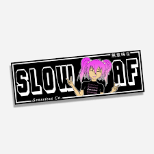 Anime detected eliminate anime by @donttread_onme. Slow Af Slap Sticker Black Senseless Co