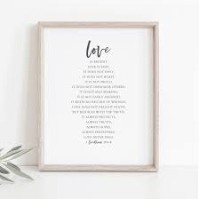 The love is patient, love is kind verse continues with …it does not envy, it does not boast, it is not proud. with only that context, the popular bible verse probably seems like the answer. 1 Corinthians 13 Bible Verse Art Print Love Is Patient Love Is Kind Poster Posters Artwork Fcteutonia05 De