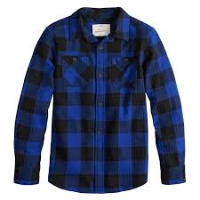 Boys 8 20 Husky Urban Pipeline Button Down Flannel Shirt