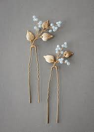 * crystal & freshwater pearl hair pin 34. Bluebells A Must Have Something Blue Hair Pin For Modern Brides