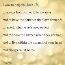 Even though this wedding vows from movies were said by fictional characters, they can totally be used in real life. Wedding Vow Movie Quotes Quotesgram