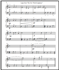 Key largo is an island off the coast of florida that was the setting for the 1948 movie of the same name starring humphrey bogart and lauren bacall, who were married in real life and one of the most glamorous couples in hollywood. Largo From The New World Symphony Free Printable Sheet Music For Piano