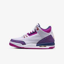 Air Jordan 3 Retro Big Kids Shoe Barely Grape In 2020 Kids Shoes Big Girl Shoes Pink Jordans