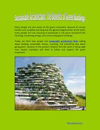 From 25 to 35% energy savings, and. Sustainable Architecture The Benefits Of Green Buildings By Csv Architects Issuu